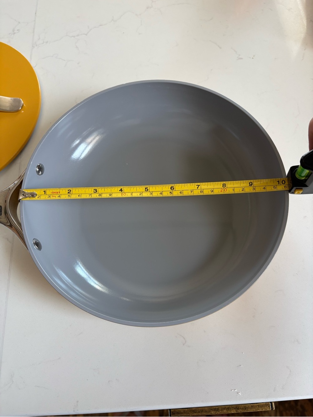 Caraway Yellow Nonstick Ceramic Frying Pan with Lid - Picture 10 of 16